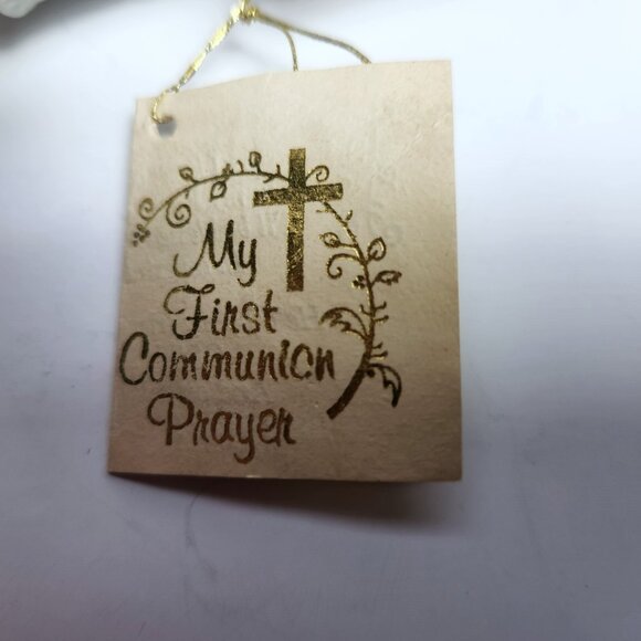 Enesco My First Communion Prayer Vintage 1981 Girl Figurine with Prayer … - Picture 7 of 9
